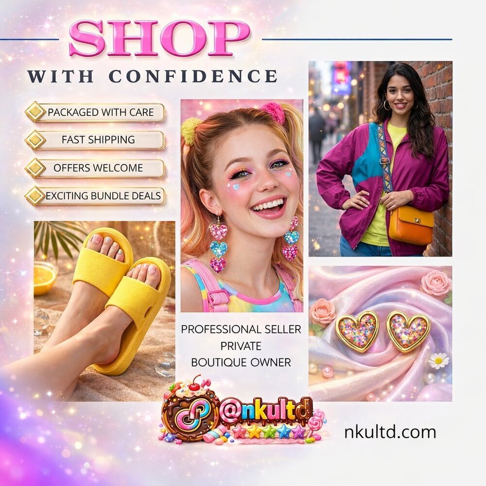 Confetti Heart Stud Earrings Gold Tone Multicolor Glitter Hypoallergenic Cute - Picture 4 of 12